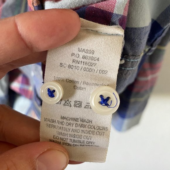 Boden Mens Shirt Plaid Button Down Size L Casual Collared Long Sleeve Cotton - Picture 12 of 13